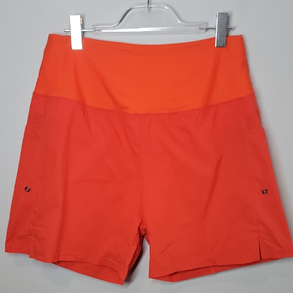 XL NEW G Gradual Women's 5" Long ORANGE Swim shorts